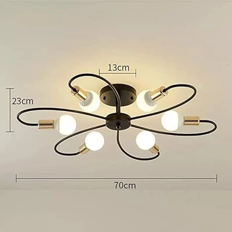 153 CHANDELIER 6 LIGHT - warm white