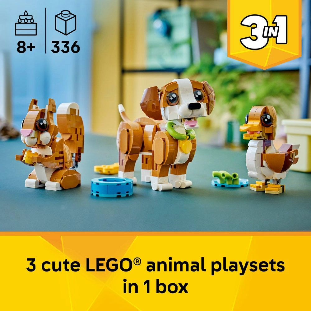 LEGO Creator Cute Animals: Playful Puppy Dog (31382) - 3in1