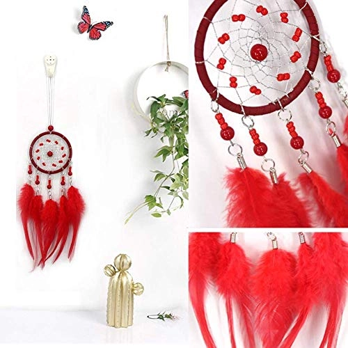 Dreamcatcher - Siderosphere, feathers, lines, wood beads.