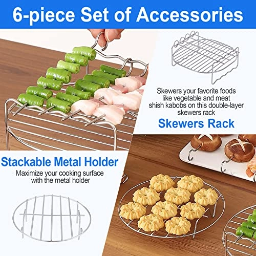 Air Fryer Accessories - Stainless Steel Pack of 2