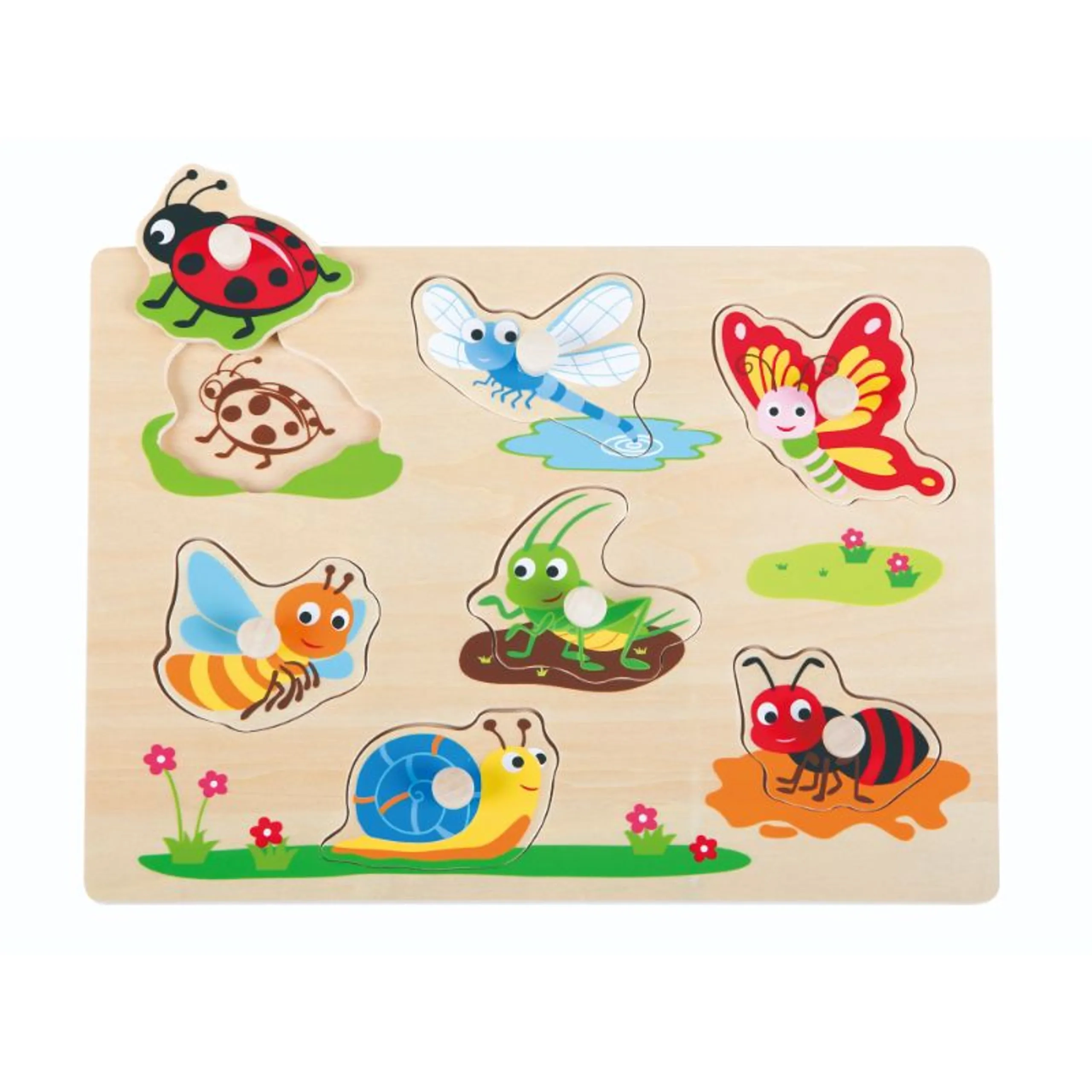 LELIN Insect Peg Puzzle - 3 +