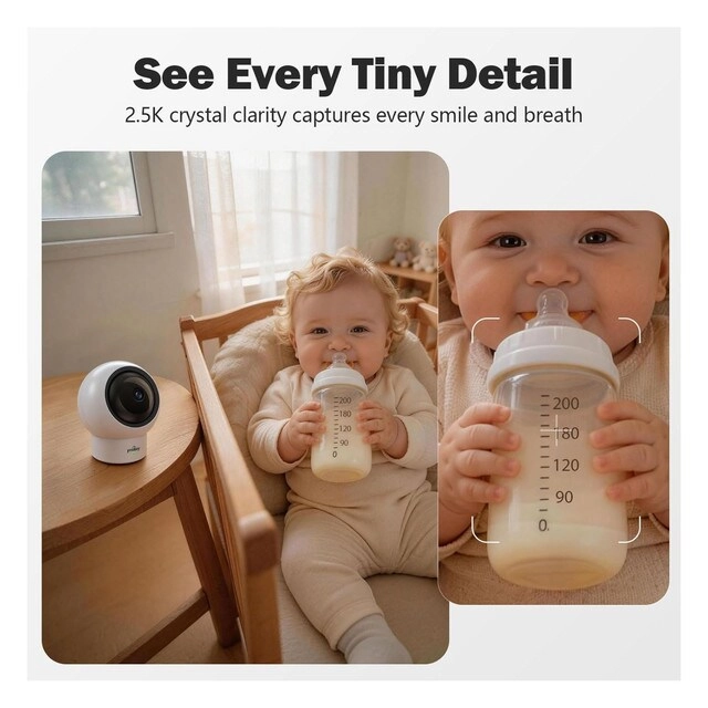P310 - 2.5K 360° Pan/Tilt AI Crying Motion Detection