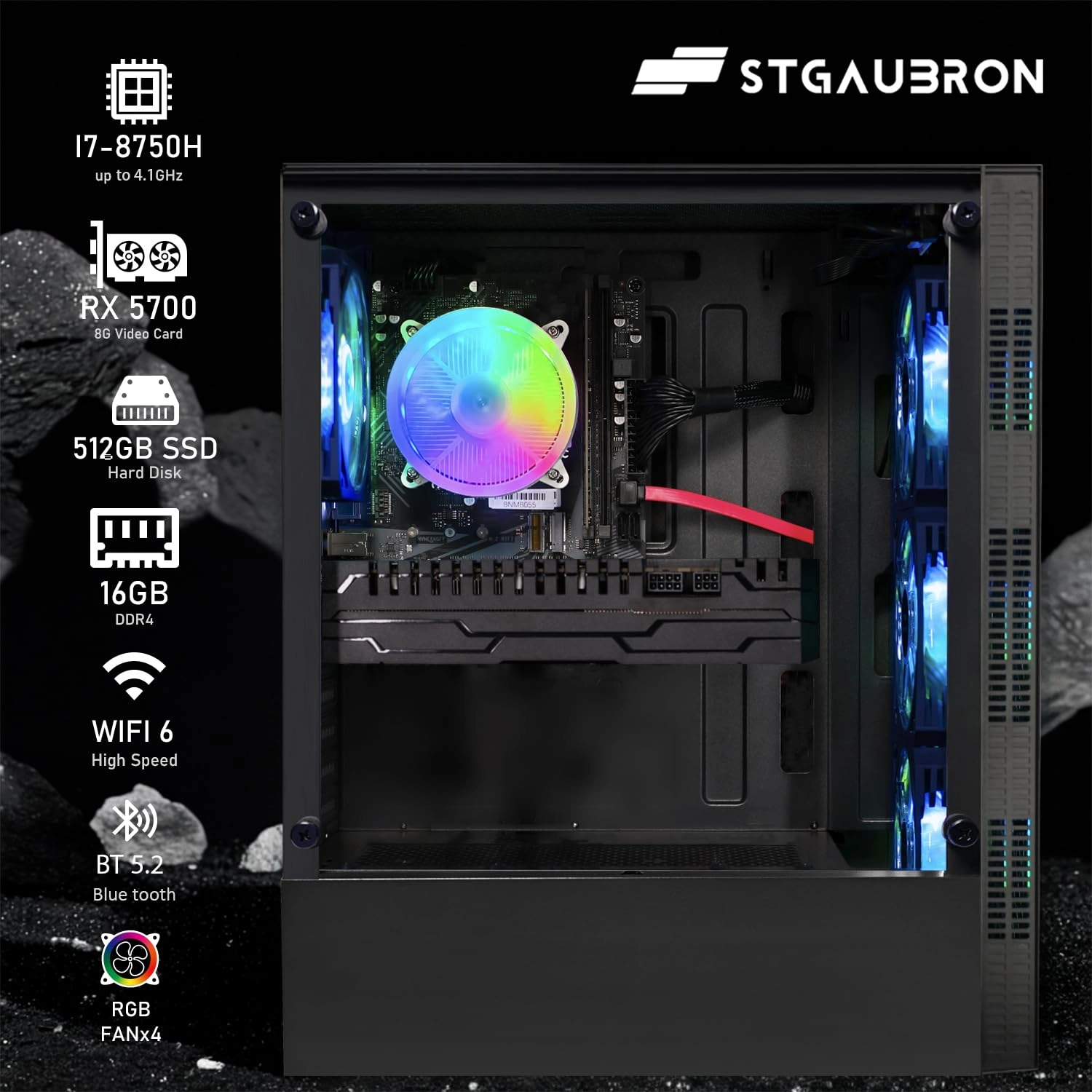 Gaming PC Desktop - Core I7 8th Gen 16GB 512GB