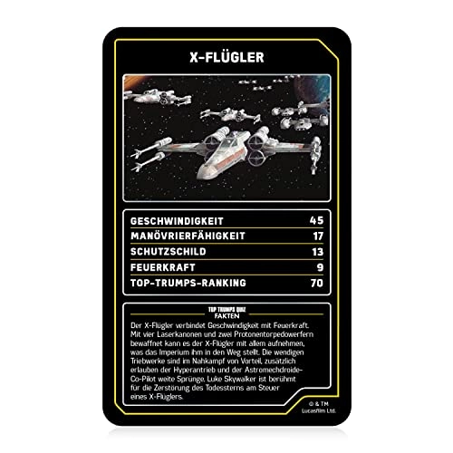 Top Trumps Collectables Star Wars Spaceships - Card Game (German)