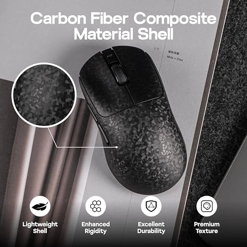 AJ199 Lightweight Gaming Mouse - Bluetooth 2.4GHz USB-C