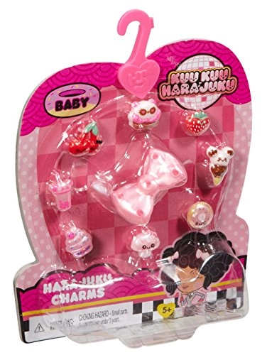 Kuu Kuu Harajuku Charms - Pink Red Plastic Ages 5+
