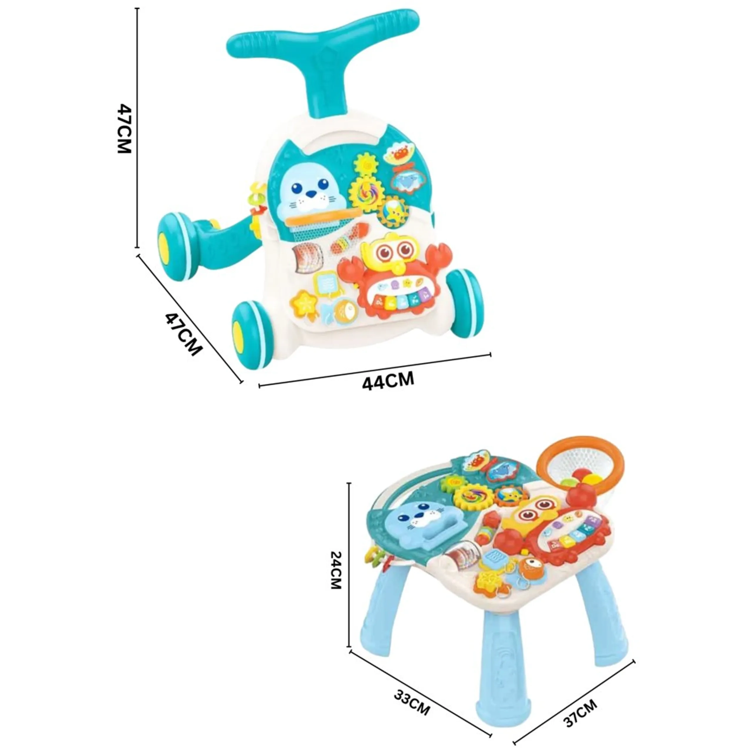 Baby Push Walker - Activity Learning Panel Music & Lights