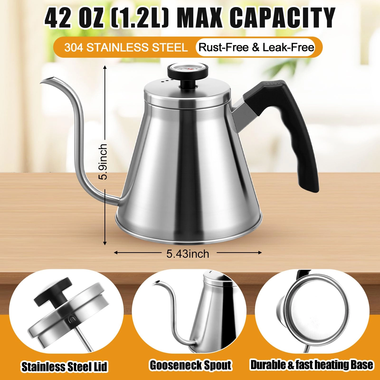 Gooseneck Kettle - 1.2L Pack