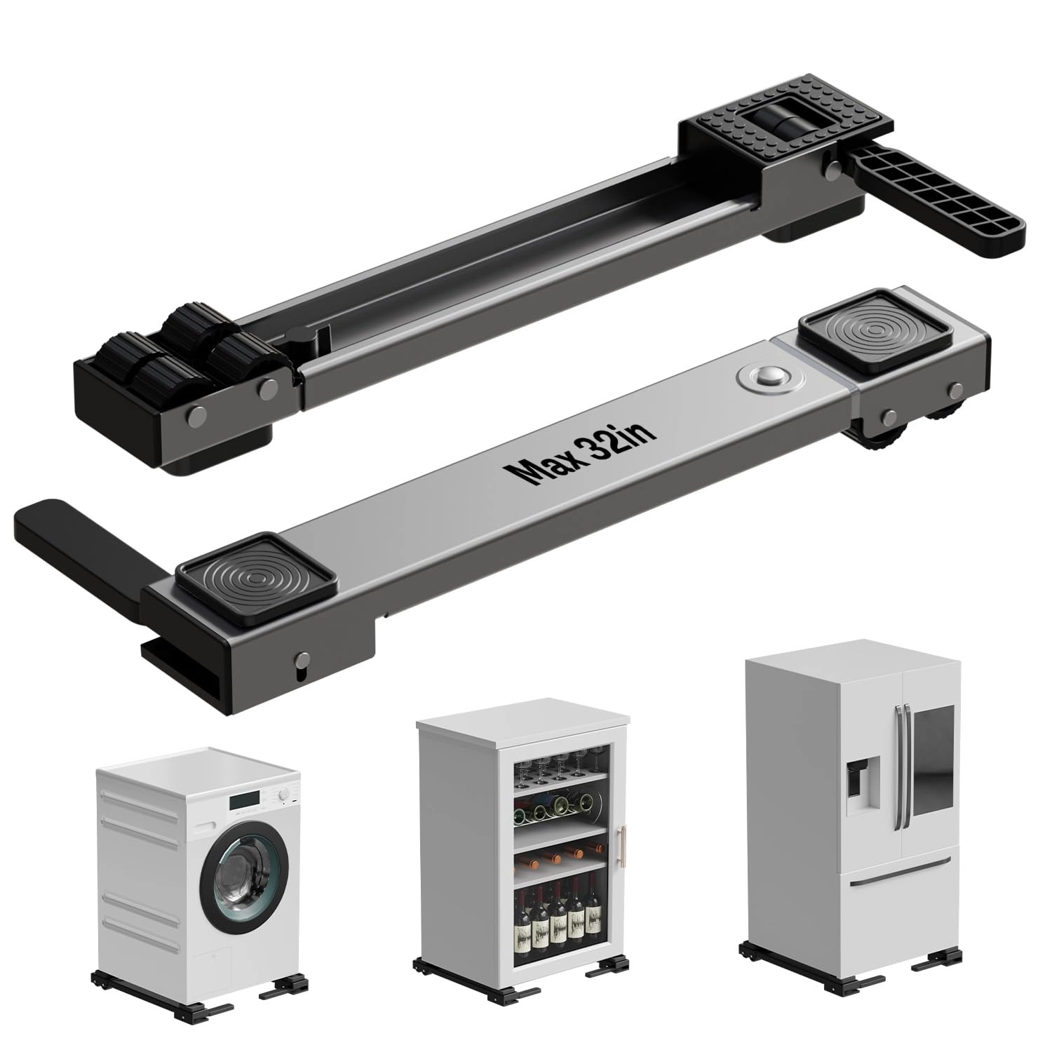 kvrg Appliance Rollers - 20''-32'' Adjustable 700 lbs