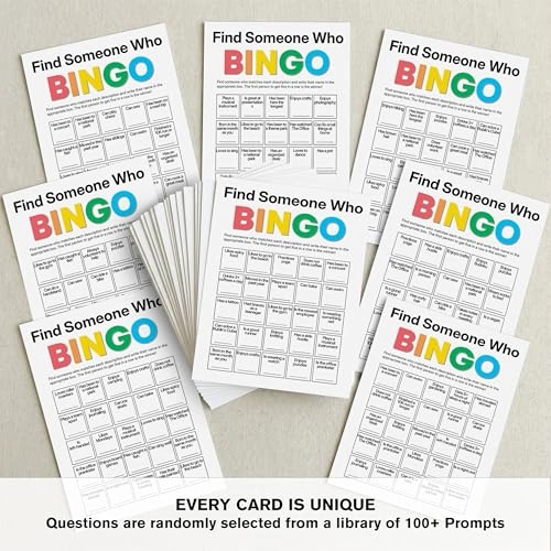 Office Bingo Cards - Adult 25