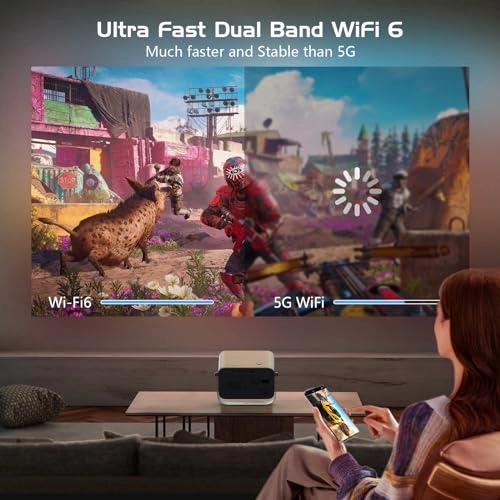 Mini Projektor - 10,000 lumens 1920 x 1080 Pixels