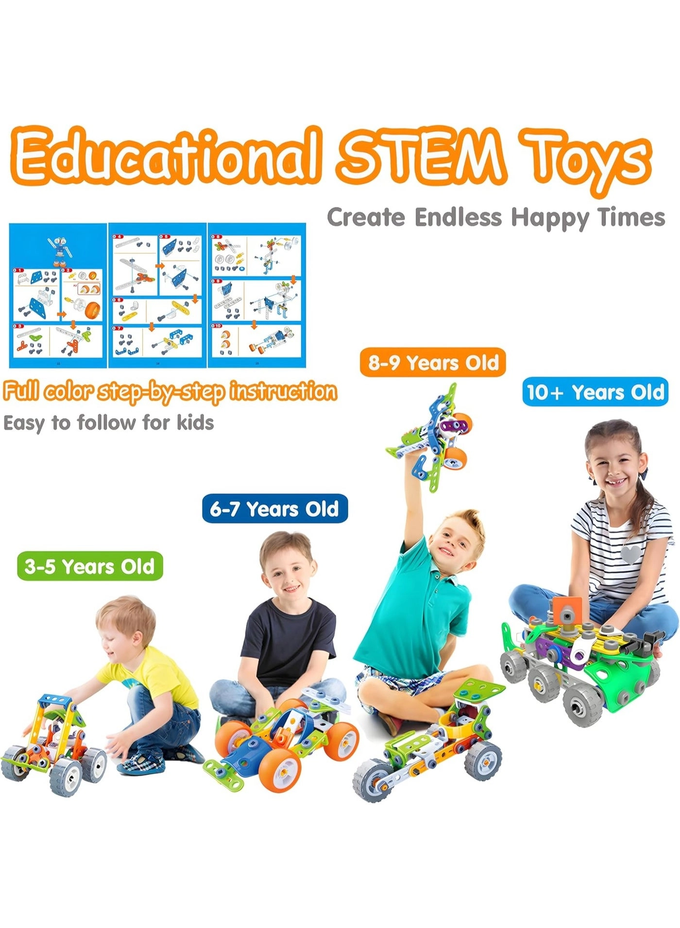 STEM Toy Set - 11-in-1 175 pcs