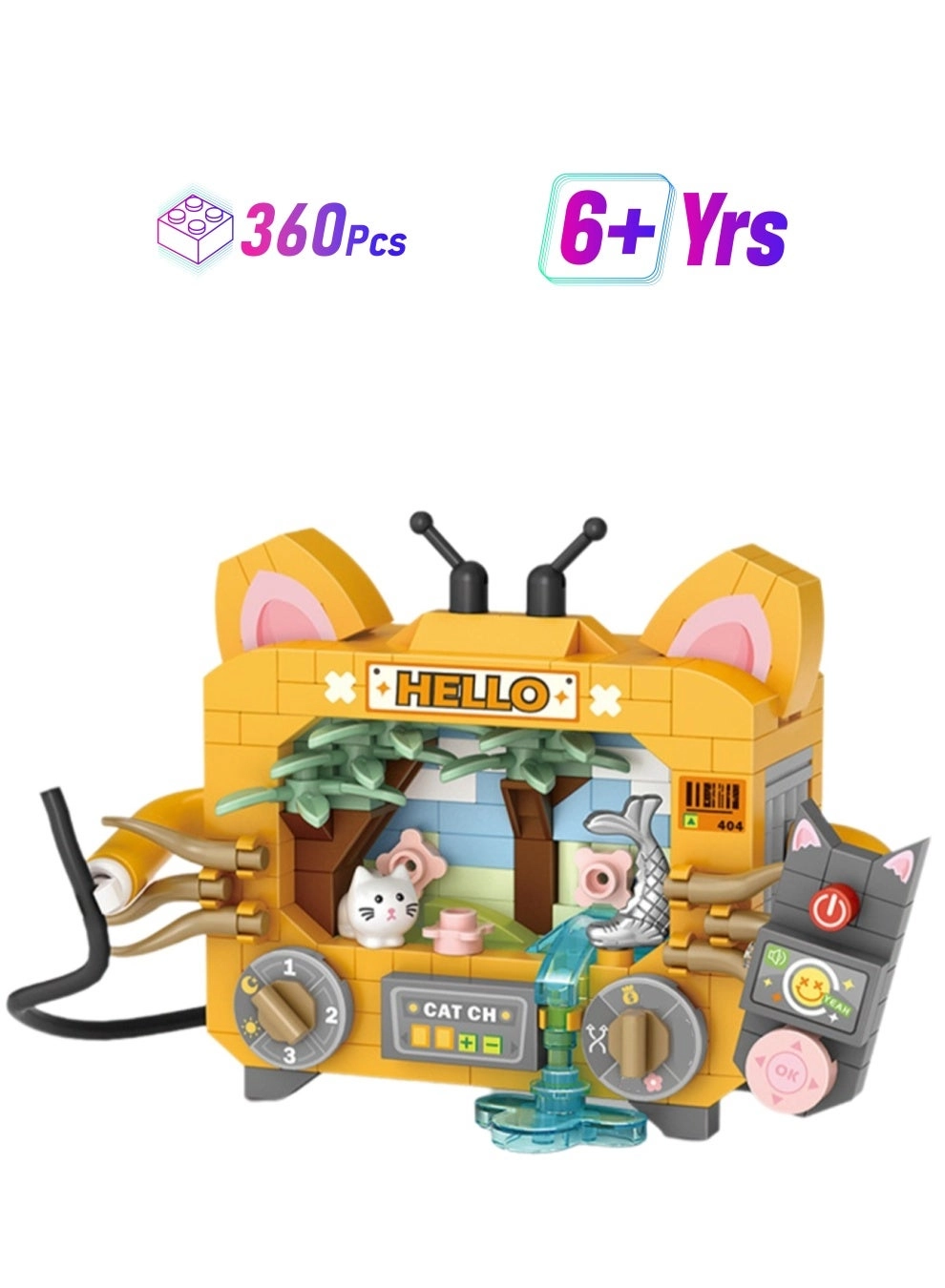 Generic Cartoon Cute Cat Theme Building Blocks - 360pcs