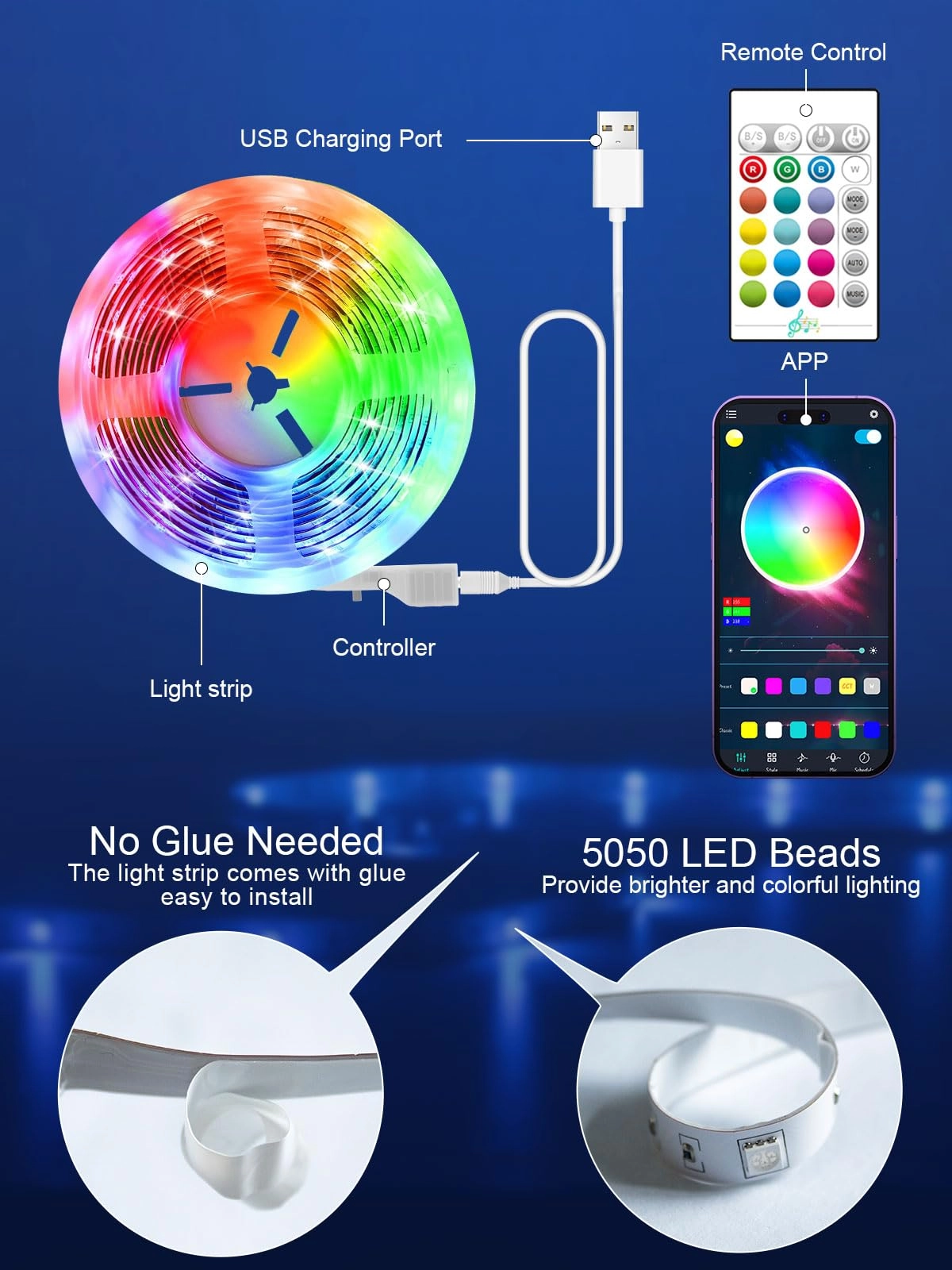 TV LED Lights - 13.1ft