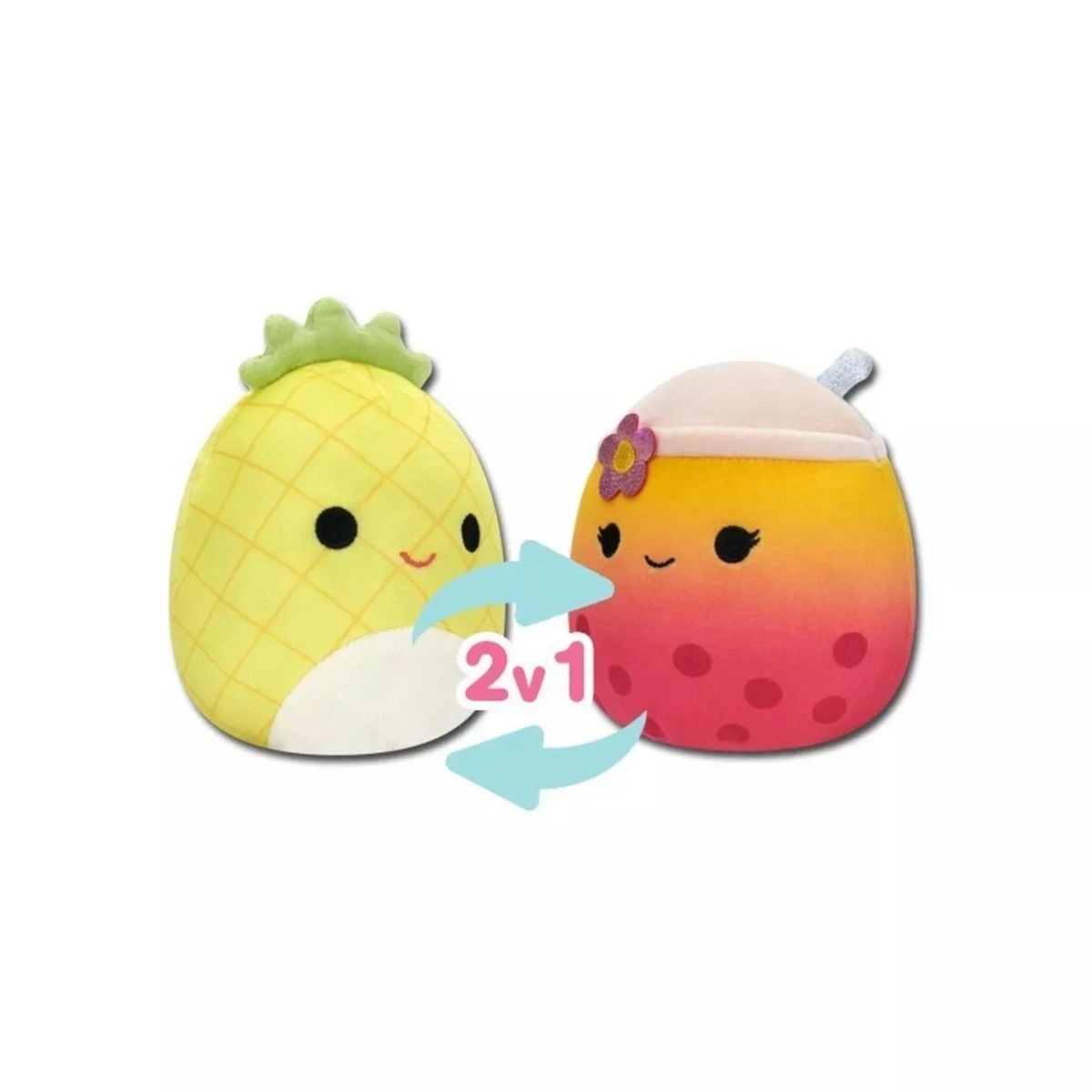 Bubble Tea and Pineapple Flip-A-Mallows Plush