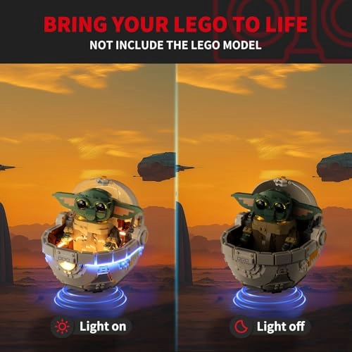 Light Kit for Lego-75403 Grogu with Hover Pram