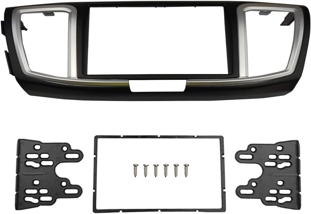DKMUS Double Din Radio Stereo Dash Installation Mount Trim Kit - Honda Accord 2013-2017