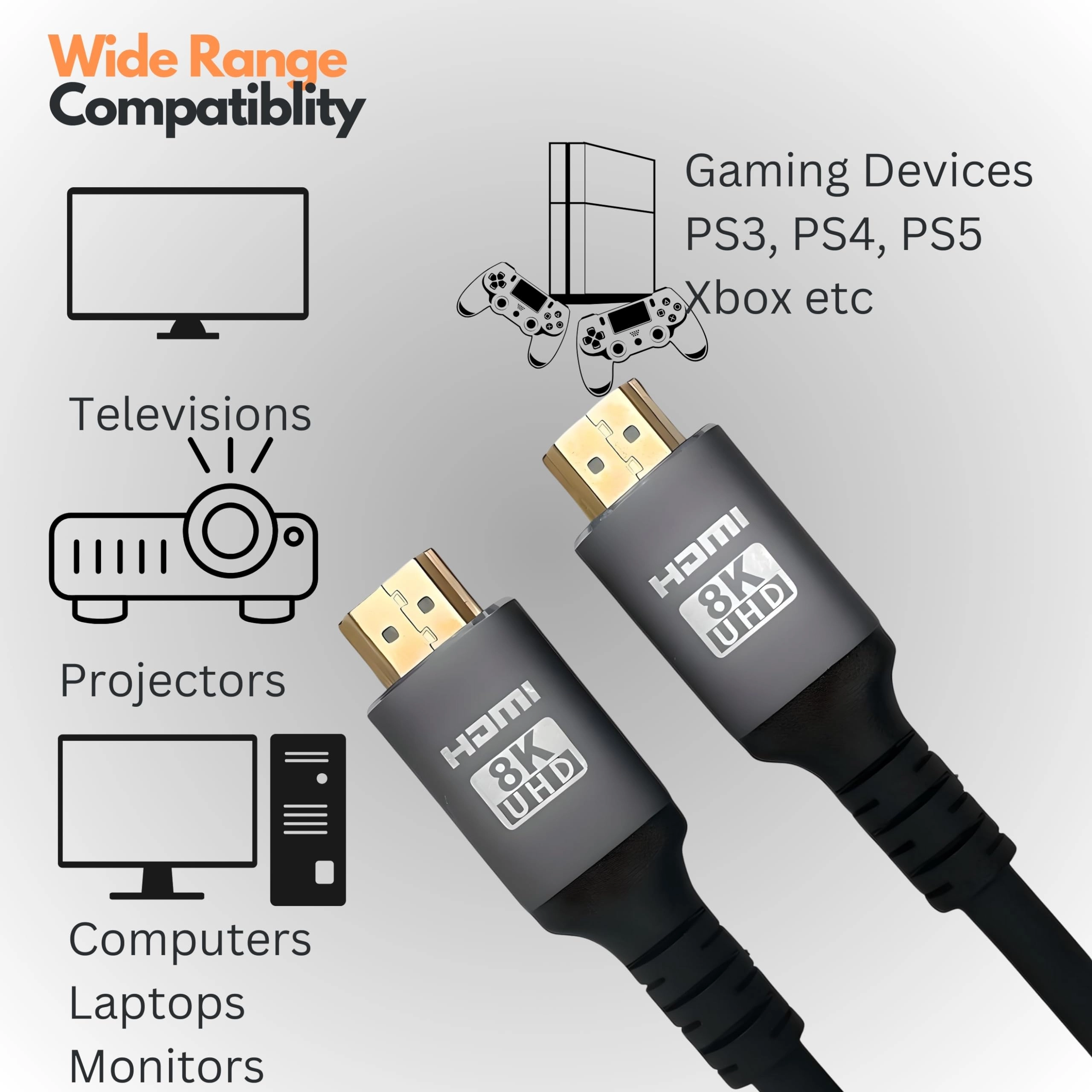 8K HDMI Cable - 1m