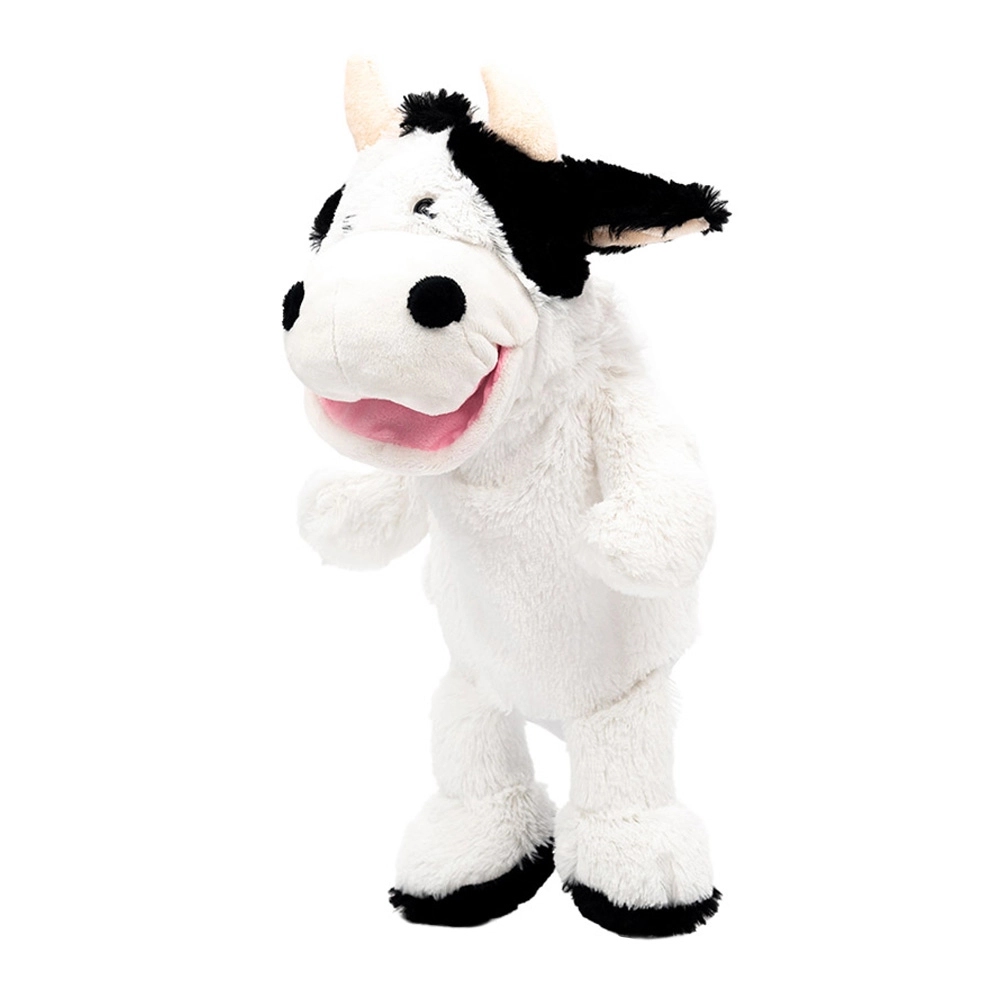 Battery Operated Puppet Cow - 14-Inch Black/White