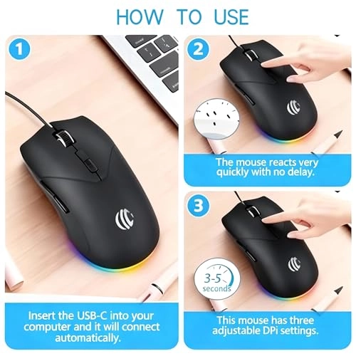 7-Button Corded Mouse - USB