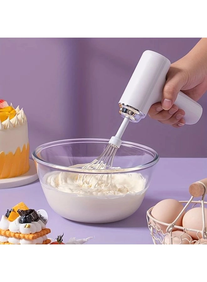 Handheld Cream Mixer - USB Rechargeable 3-Speed 2-in-1