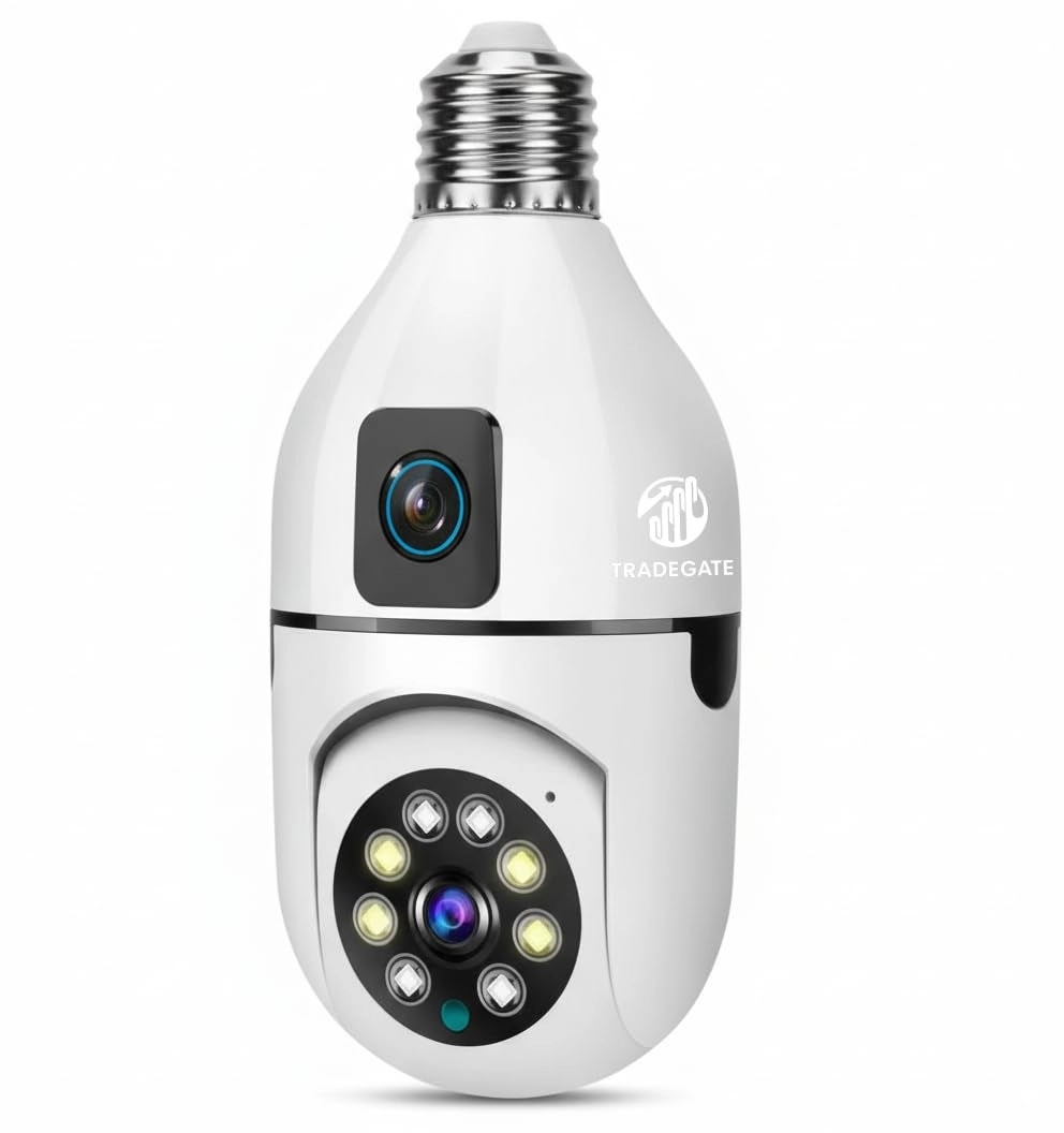 TRADEGATE E27 Smart LED Bulb Camera