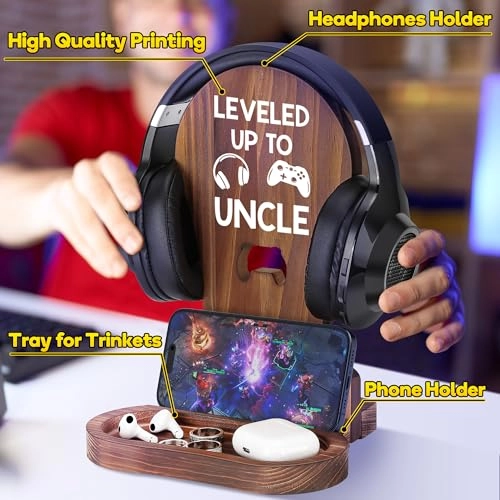 EJ Stand 03 - Headset Stand Wood