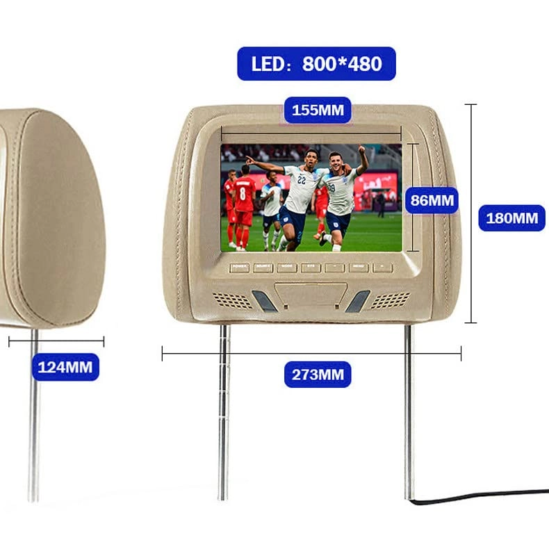 Headrest car monitor - 7 Inches