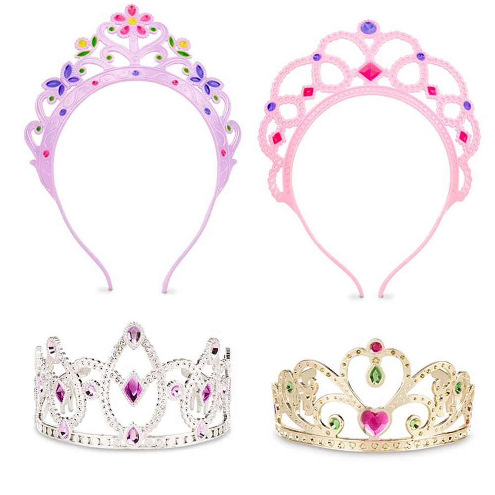 Melissa & Doug Dress-Up Tiaras - Pretend Play Princess Crowns