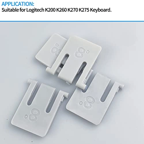 Keyboard Support Feet Legs Replacement Kit - 4pcs White