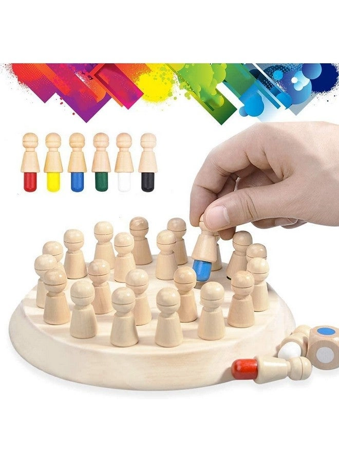 Wooden Memory Match Stick Chess Game Set - English Upto 30 Mins