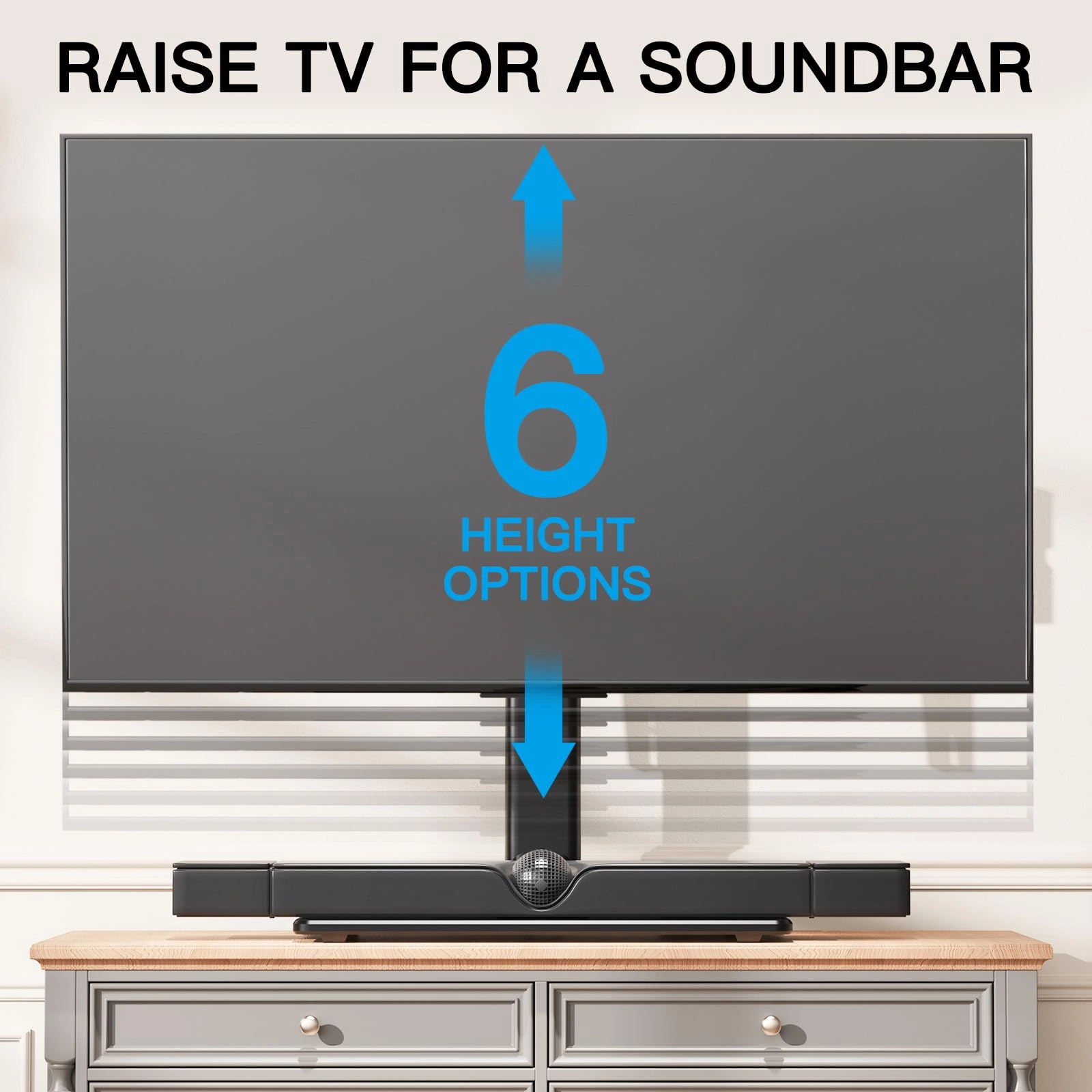 Table Top TV Stand - 22"-65" 110 pounds