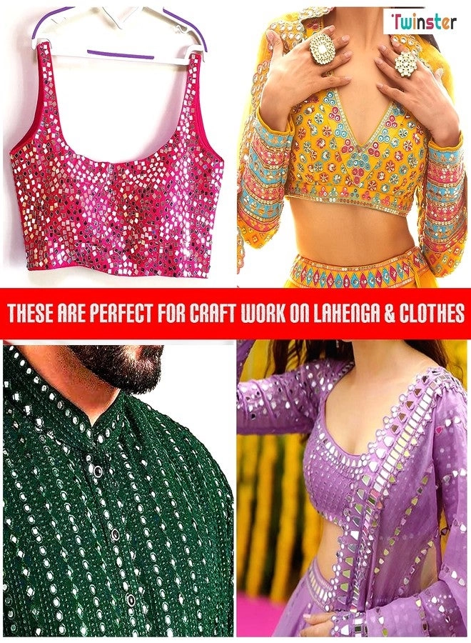 Mirrors for Craft Work - 2450 Total Pieces