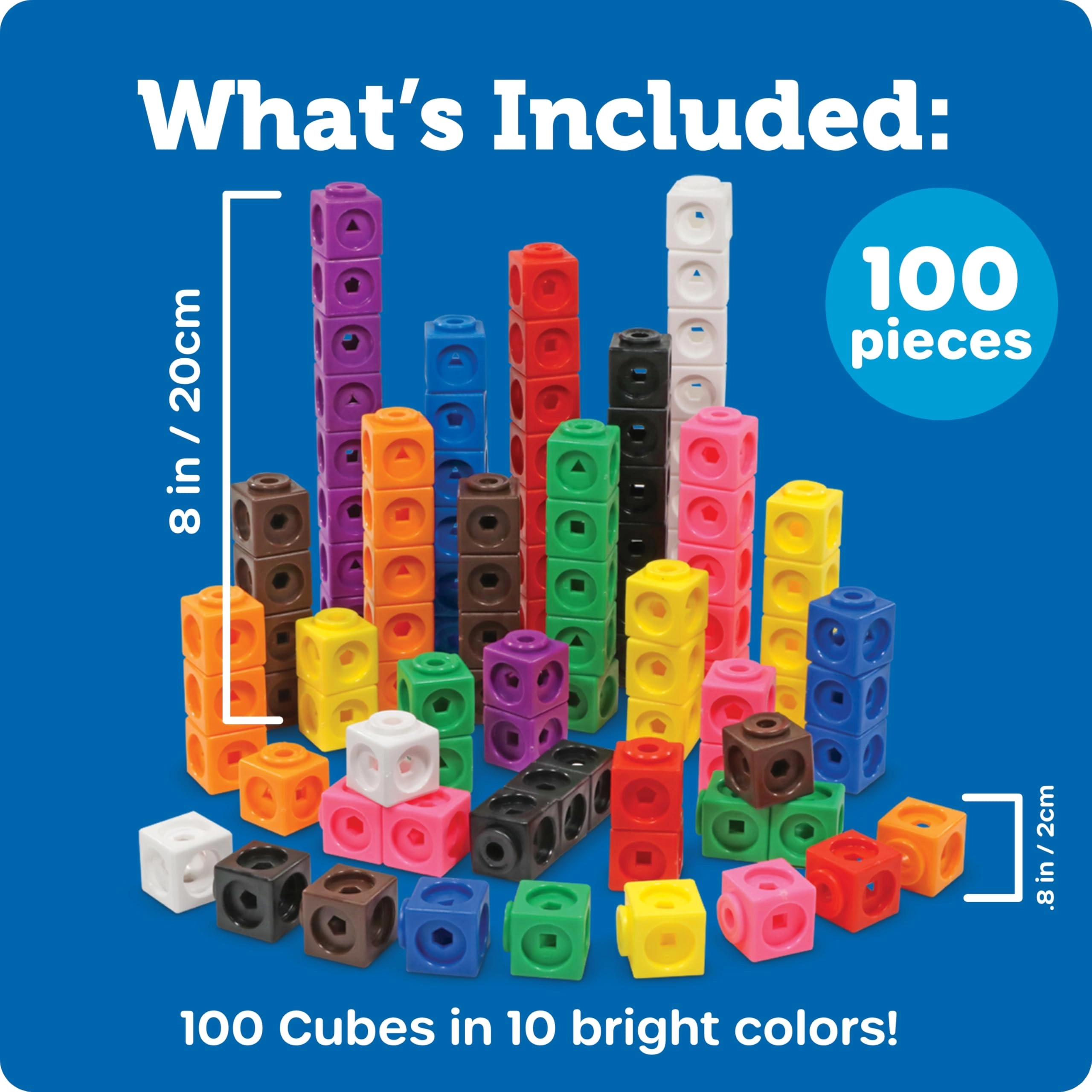 Math link Cubes Activity Set - 5+ Years 100 piece(s)