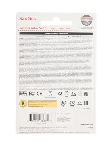 Cruzer Ultra Flair - USB 3.0 USB Type A 64 GB