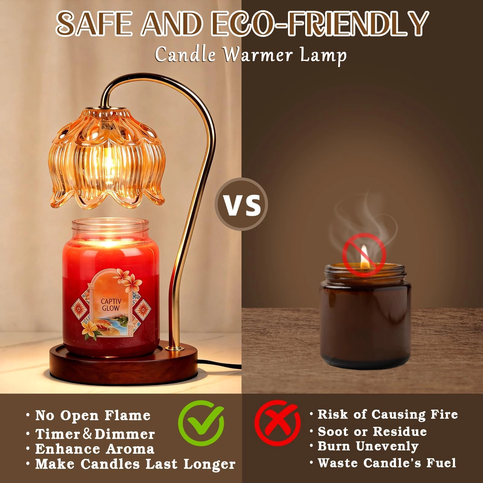 Strawberry Candle Warmer Lamp - Timer Dimmable