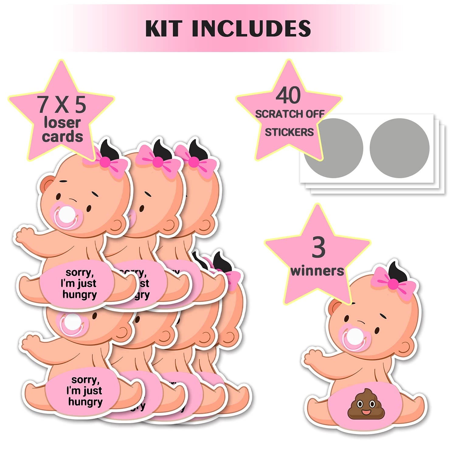 Scratch Off Game - Baby Shower 38 Cards