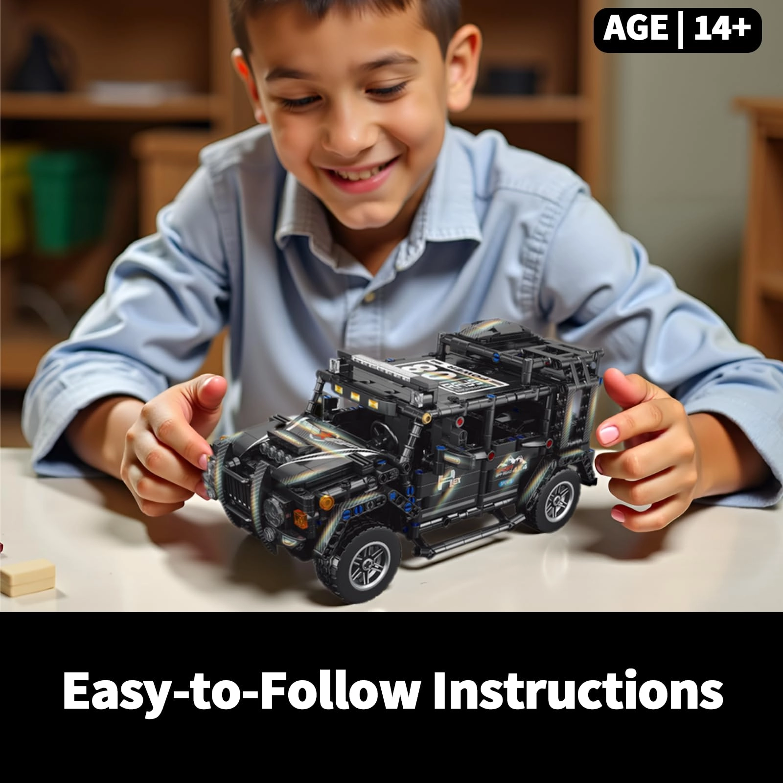 Pull-back Technic Car Building Set - 909 pcs