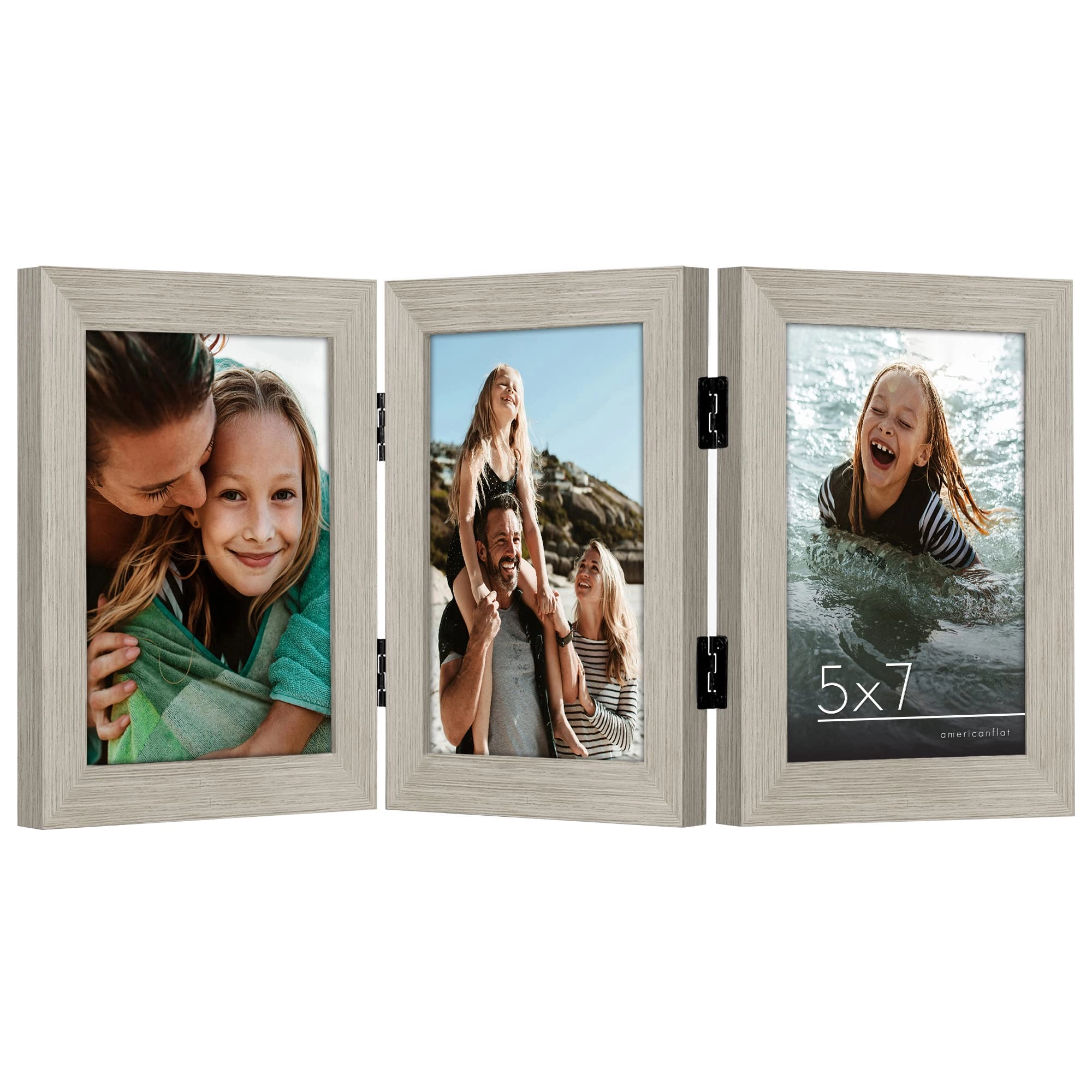 Hinged 3 Picture Frame - 5X7