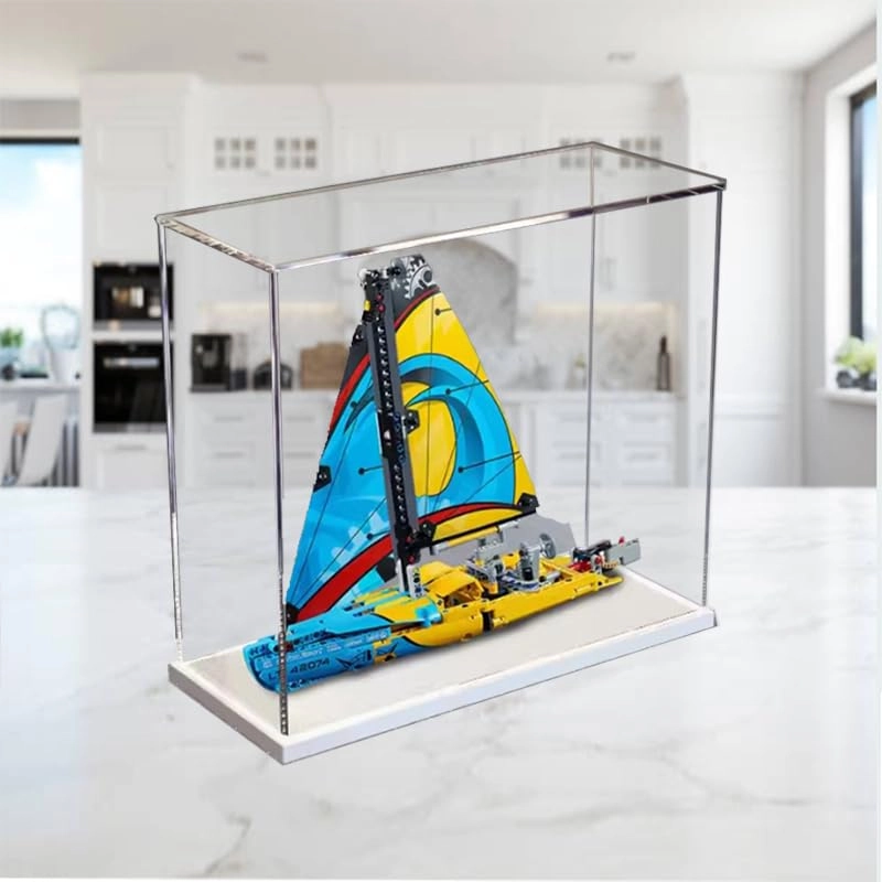 Display Case for 42074 - White Bottom 16.14x5.11x13.38in.