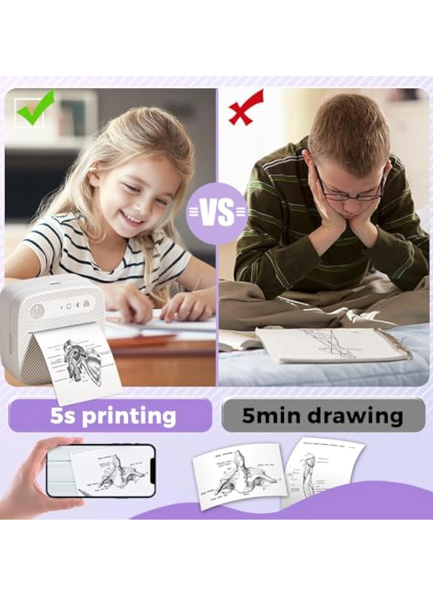 Mini Sticker Printer - Thermal 50 millimeter