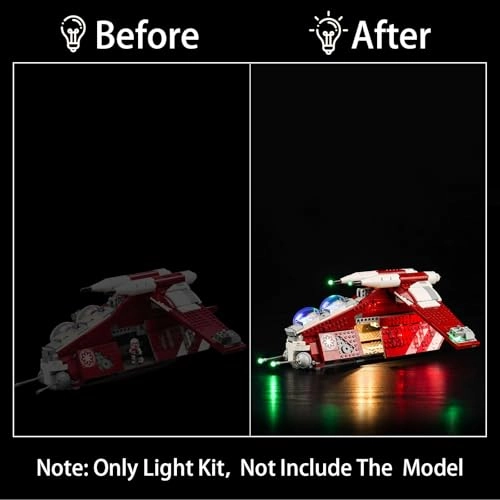 LED Light Kit for LEGO Coruscant Guard Gunship 75354