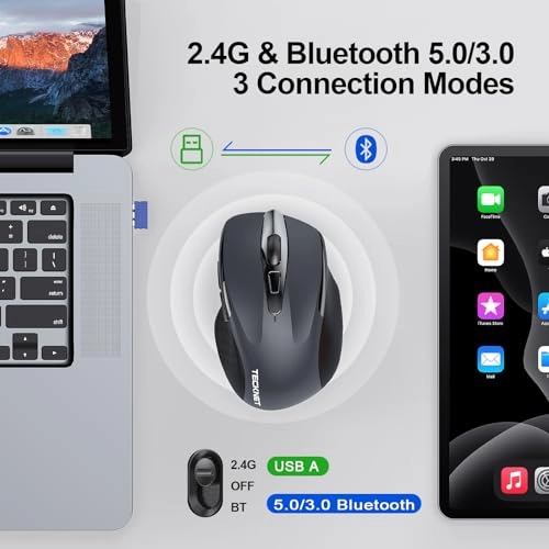 Wireless Mouse TK-MS029 - Bluetooth, USB