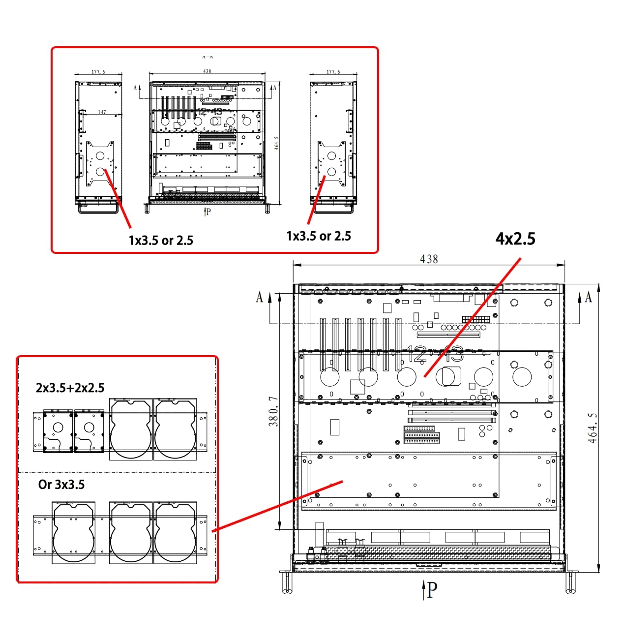 Server Chassis - 4U rackmount 360mm radiator support