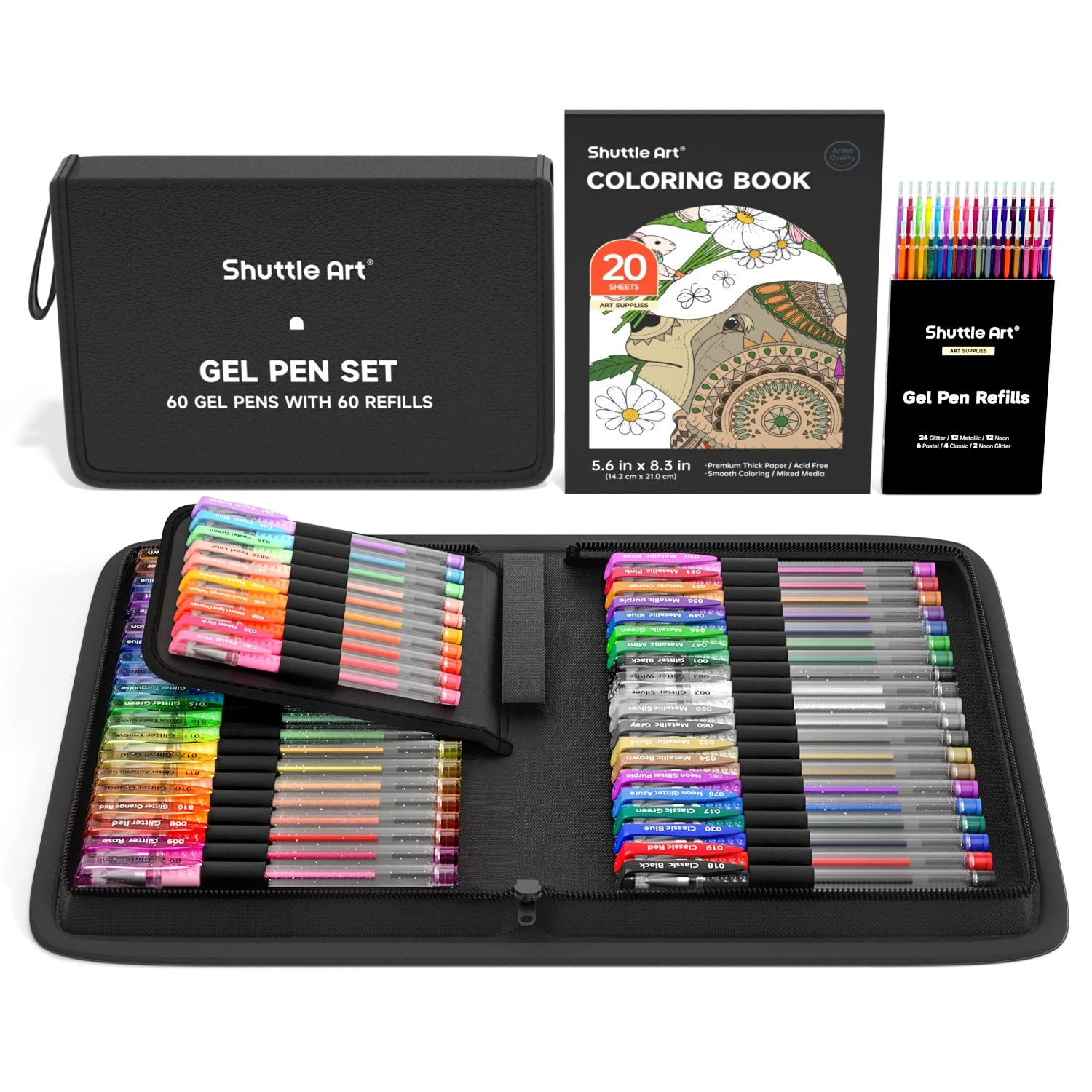 Gel Pen Set - 120.0 count 1_0_1_9mm