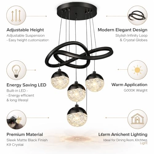 Infinity Ring Chandelier - Dimmable