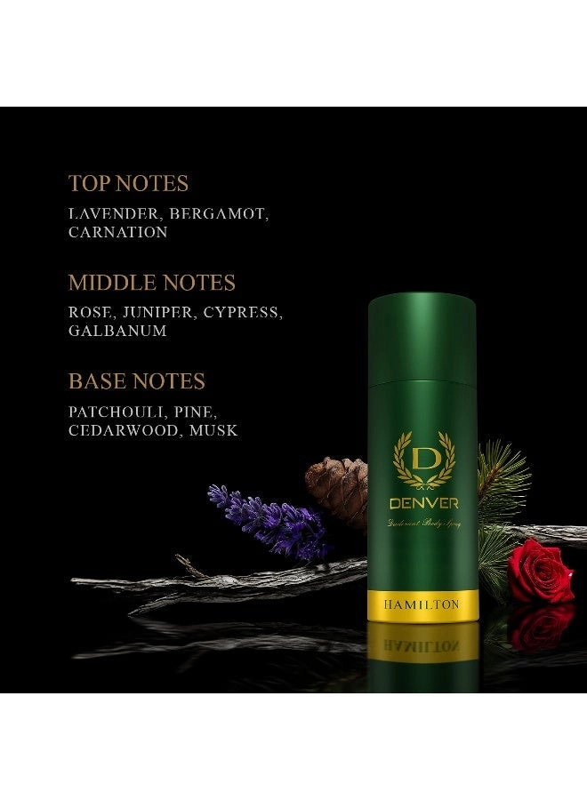 Hamilton Eau de Parfum - 165ml + Pride Eau de Parfum - 165ml + Caliber Eau de Parfum - 165ml