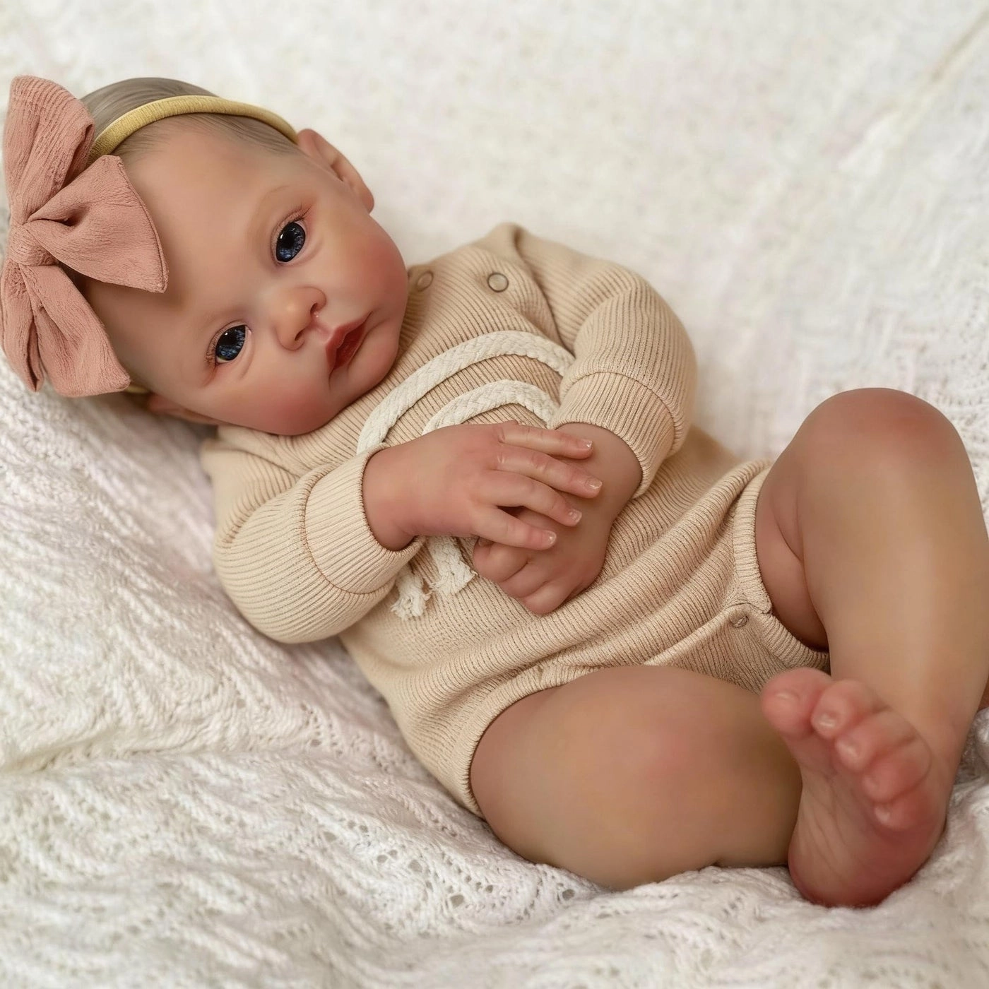 Reborn Baby Doll - 19 inch Full silicone vinyl Girl Ages 3+