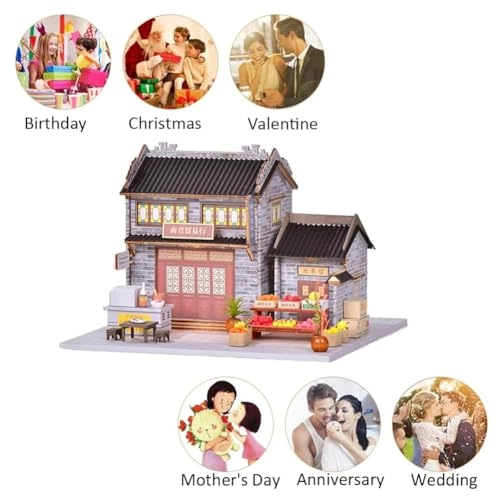 3D Wooden Puzzle Bookshelf Insert - Library of Books 1:24