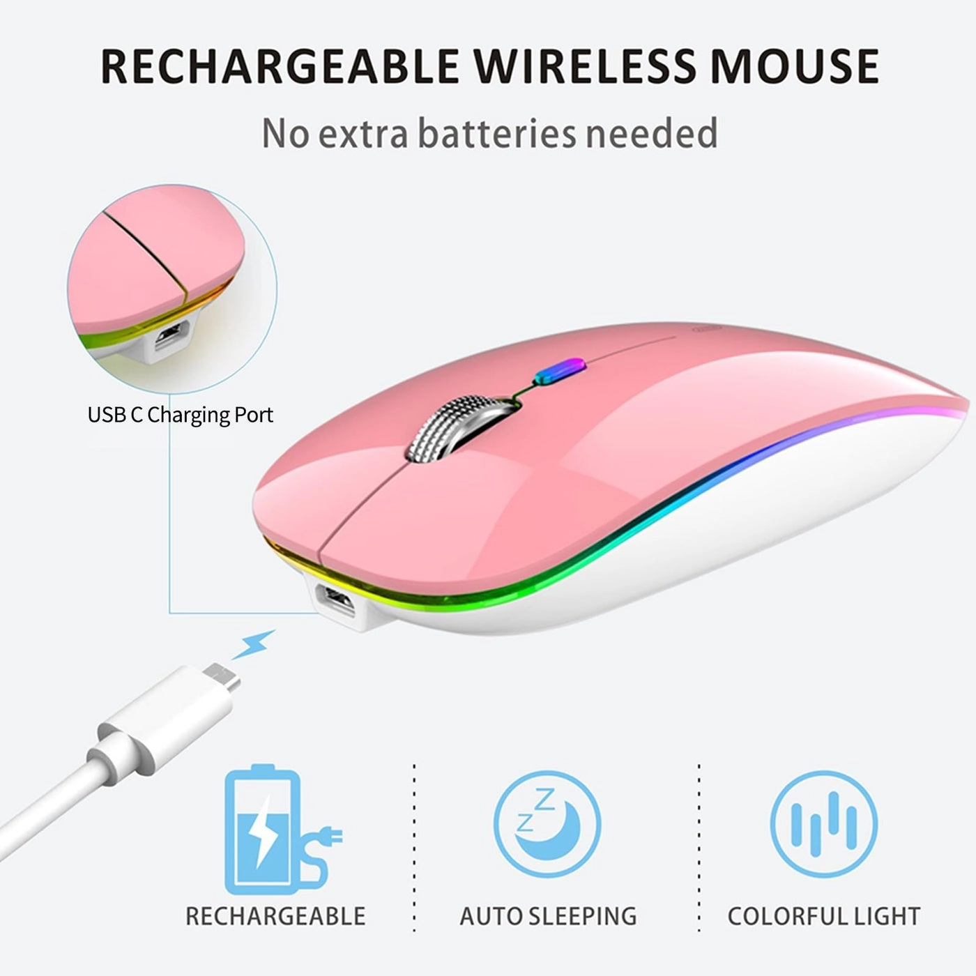 G12 LED Wireless Mouse - USB